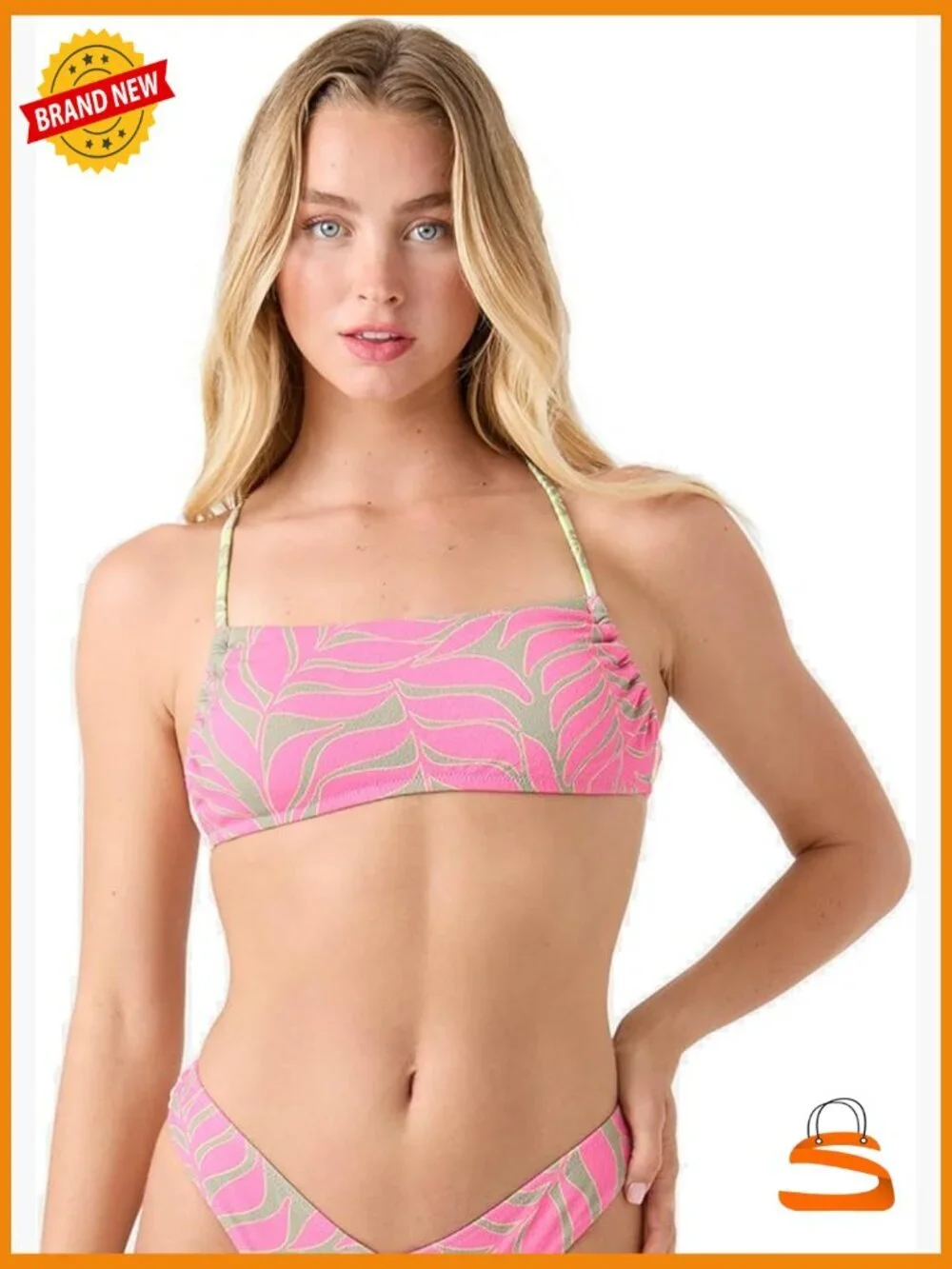 X-Large Quick-Dry Bikini Top with UPF 50+, Removable Pads, Adjustable